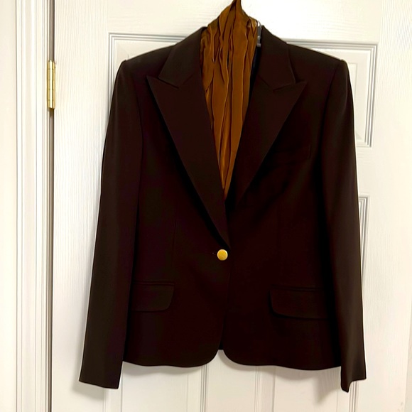 Anne Klein Jackets & Blazers - Ann Klein blazer with scarf, size 10, brown